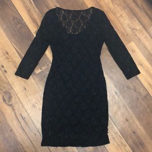 Guess Black Lace Dress